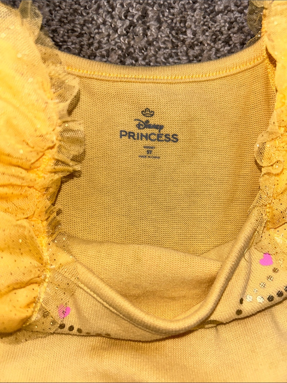 Yellow Princess Belle Tulle Costume Dress for Kids - Picture 2 of 4